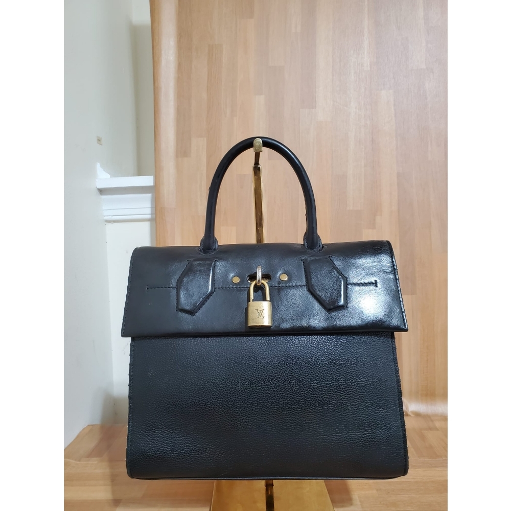 Louis Vuitton City Steamer One Handle Bag Leather